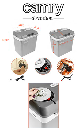 Lodówka turystyczna 25L z funkcją chłodzenia i grzania Camry 8082