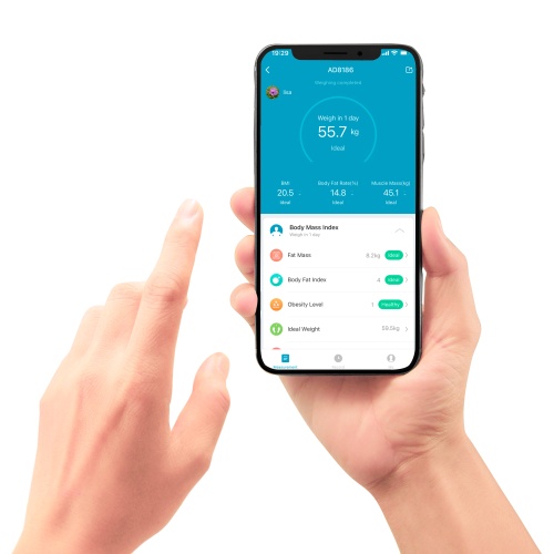 Inteligentna waga łazienkowa z 18 pomiarami ciała - Adler 8186