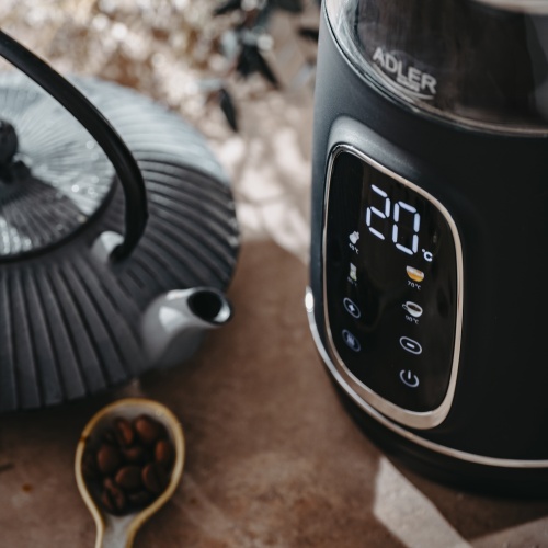 Czajnik elektryczny szklany z regulacją temperatury 1,7L Adler 1305