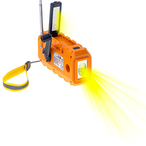 Radio awaryjne z latarką i bankiem energii Adler 1197