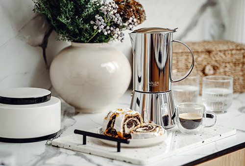 Kawiarka do espresso 620ml na wszystkie kuchenki Adler 4417