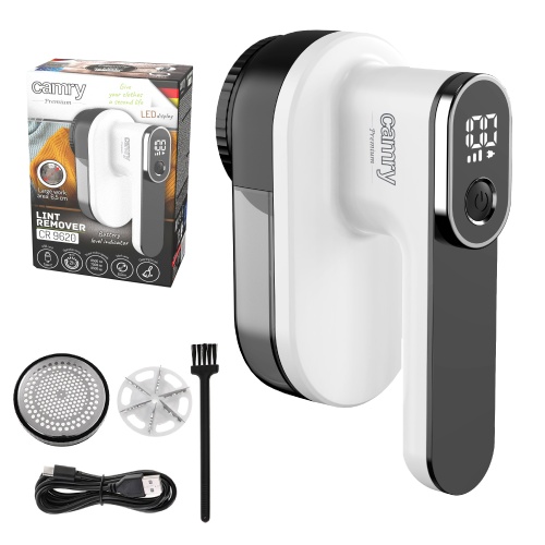 Golarka do tkanin z wyświetlaczem LCD i 3 prędkościami Camry 9620