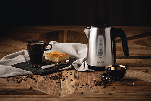 Czajnik elektryczny 1L stalowy z filtrem Adler 1273