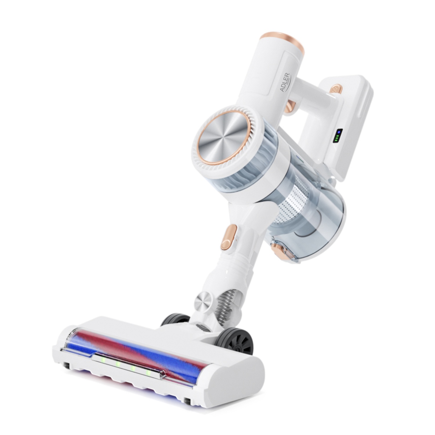 Bezprzewodowy odkurzacz pionowy z silnikiem bezszczotkowym HEPA 13 Adler 7079