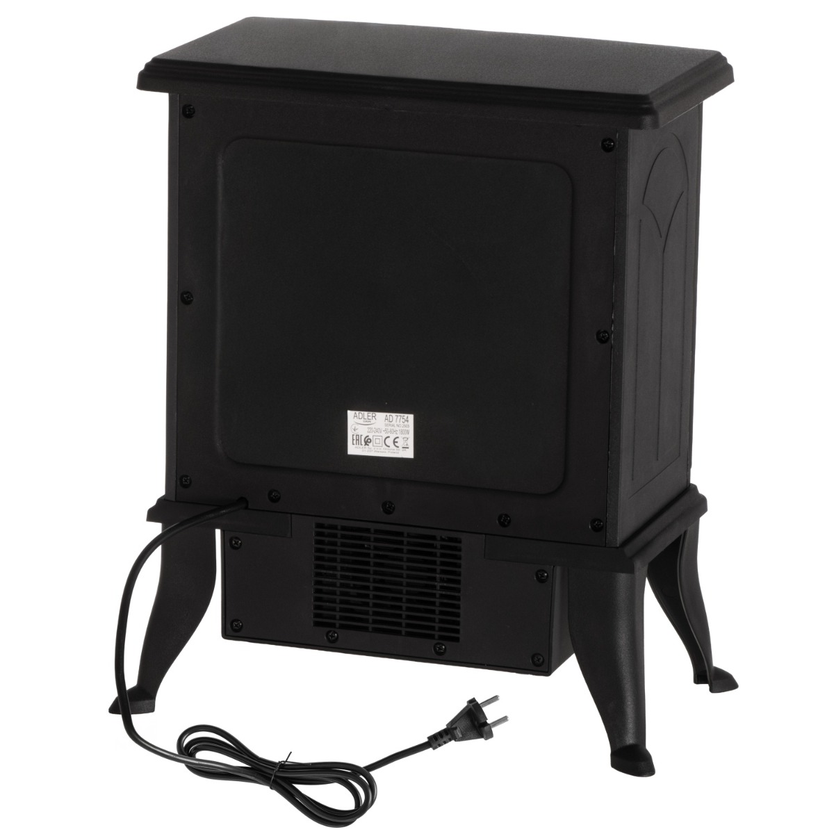 Kominek elektryczny z efektem 3D płomienia i termostatem Adler 7754