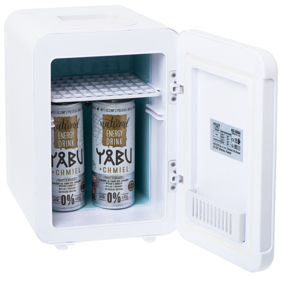 Mini lodówka 4L do samochodu i domu - chłodzenie i podgrzewanie Adler 8084