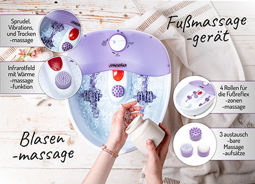 Masażer do stóp z hydromasażem i podgrzewaniem Mesko 2152