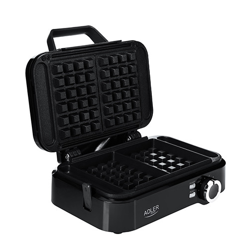 Gofrownica do 2 gofrów z regulacją temperatury Adler 3065