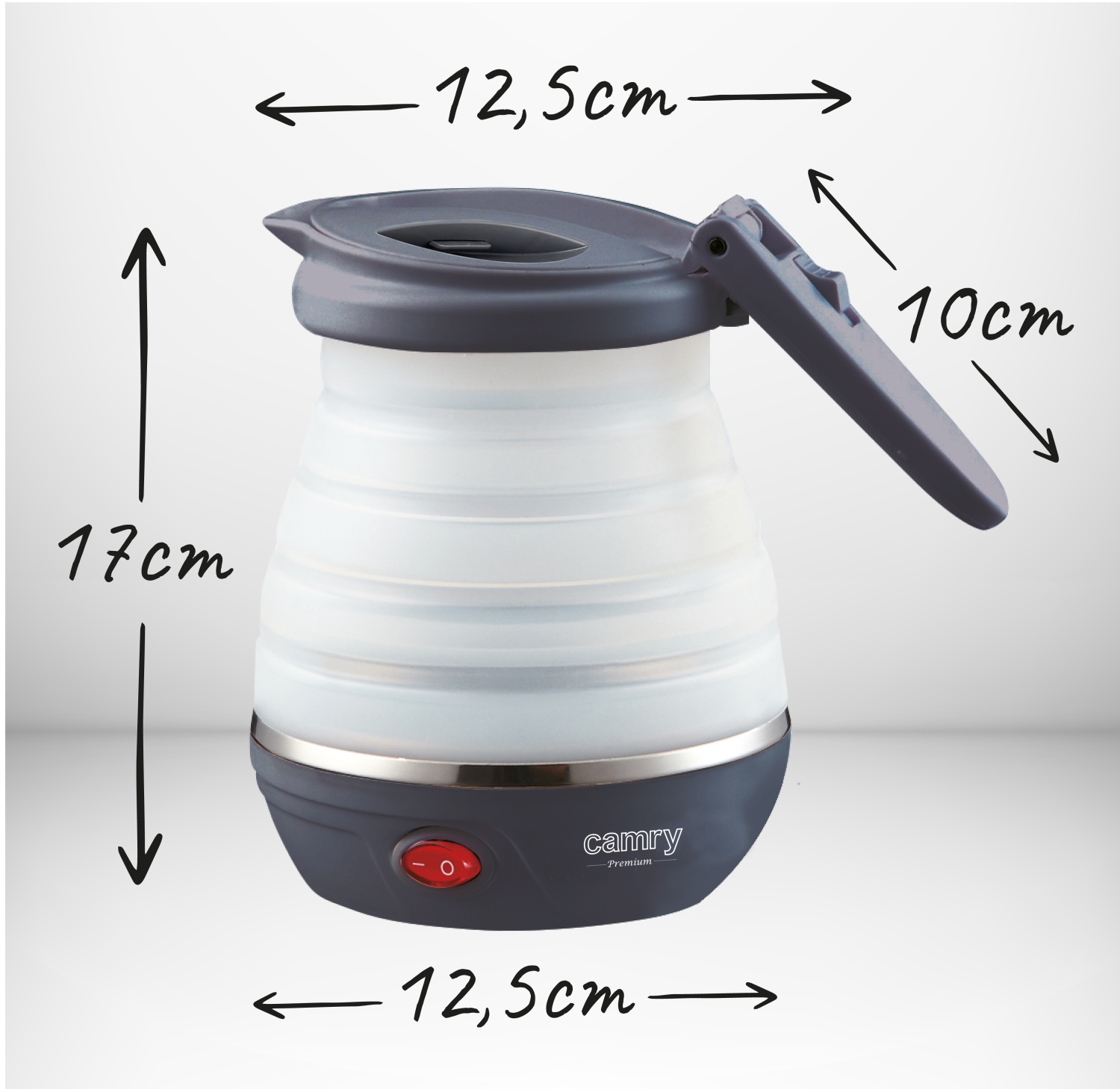 Czajnik turystyczny składany 0,6L silikonowy Camry 1374