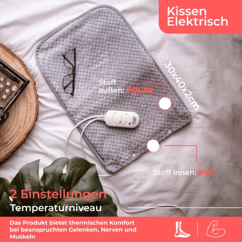 Poduszka elektryczna z pilotem – regulacja temperatury Adler 7415