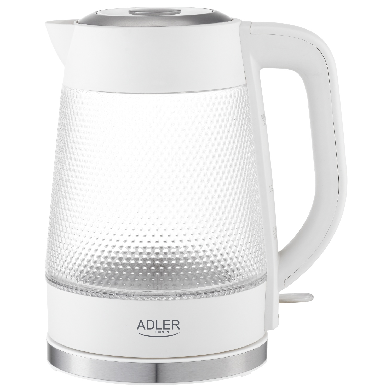 Szklany czajnik elektryczny 1,8 L z podświetleniem LED Adler 1306