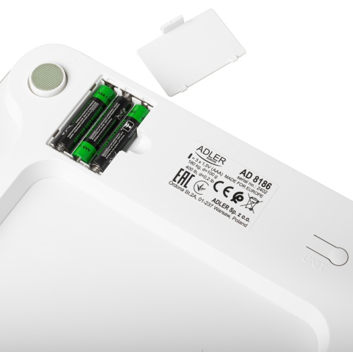 Waga łazienkowa analityczna Smart z aplikacją - 18 parametrów ciała Adler 8186