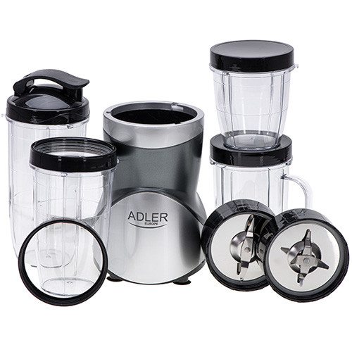 Blender do smoothie z zestawem bidonów bez BPA Adler 4084