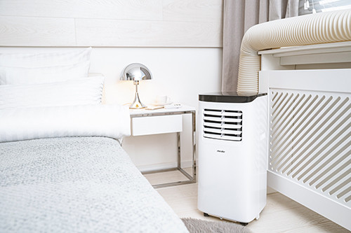 Klimatyzator przenośny 7000 BTU z osuszaniem i pilotem Mesko 7928