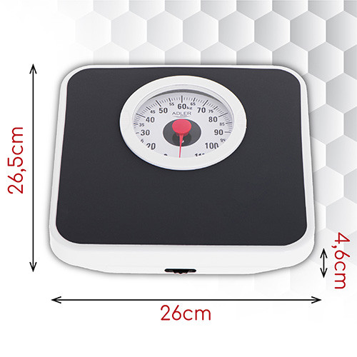 Waga łazienkowa mechaniczna 120kg z kalibracją Adler 8178