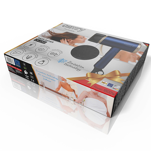 Suszarka do włosów 1800W z jonizacją i dyfuzorem Camry 2268