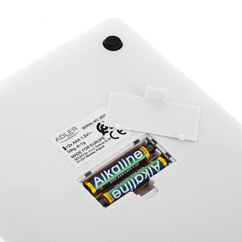 Elektroniczna waga kuchenna 10kg z wyświetlaczem LED Adler 3173