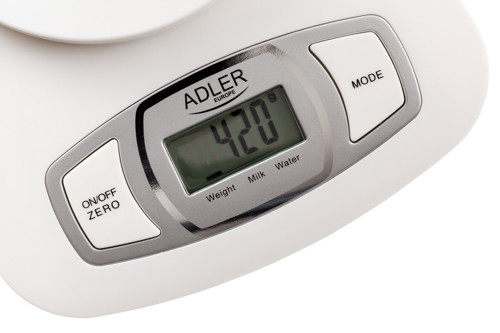 Waga kuchenna elektroniczna 5kg z misą 1.5l Adler 3137