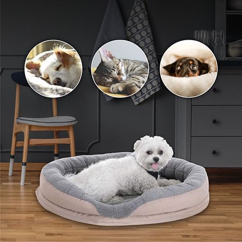 Ogrzewane legowisko dla psa i kota z wyjmowanym pokrowcem Camry 7431