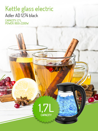 Czajnik elektryczny 1,7L z automatycznym wyłączaniem Adler 1274