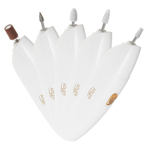 Frezarka do paznokci 5w1 z diodą LED i etui Adler 2179