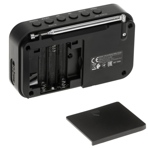 Cyfrowe radio AM/FM z PLL LCD budzik USB-C Adler 1906