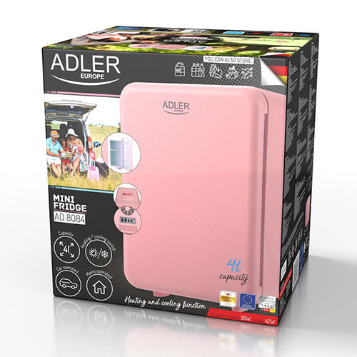 AD 8084 pink Mini lodówka - 4L