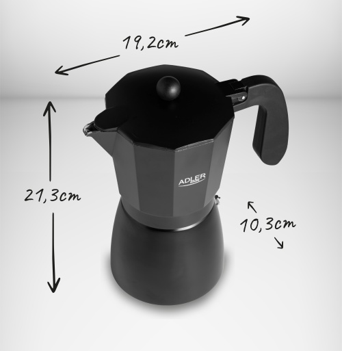 Kawiarka do espresso 450 ml na wszystkie kuchenki Adler 4429