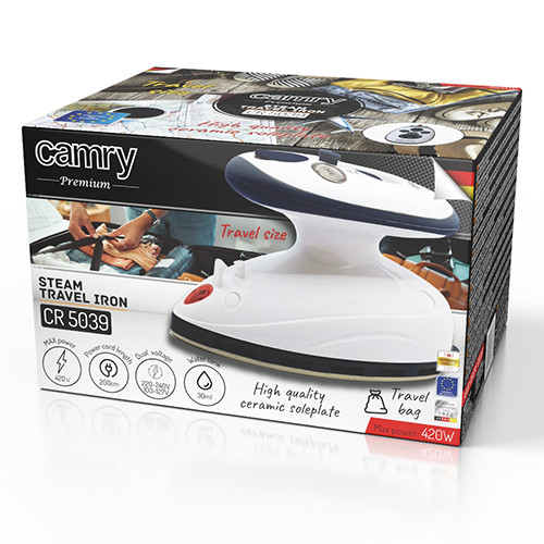 Turystyczne żelazko parowe z podwójnym zasilaniem Camry 5039