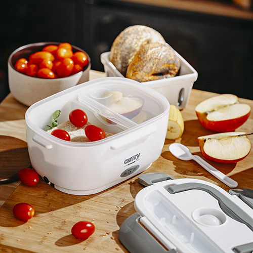 Podgrzewany pojemnik na żywność 1L dwukomorowy do samochodu i domu Camry 4483