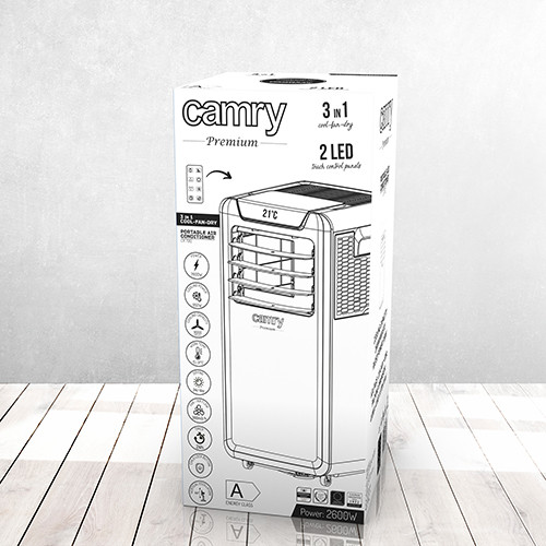 Klimatyzator przenośny 9000 BTU z osuszaczem Camry 7912