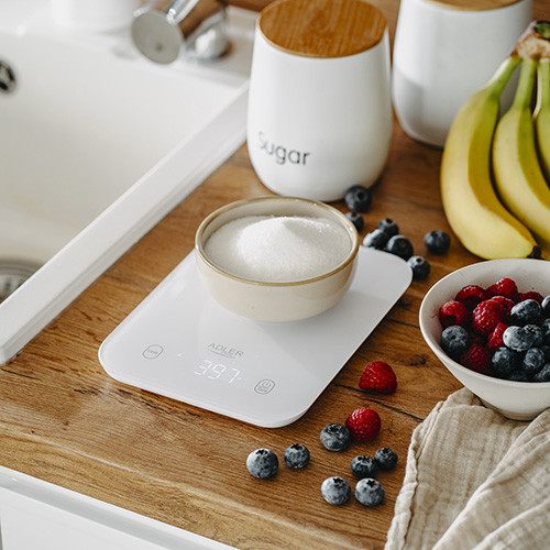 Waga kuchenna elektroniczna 10kg z tarą i wyświetlaczem LED Adler 3181