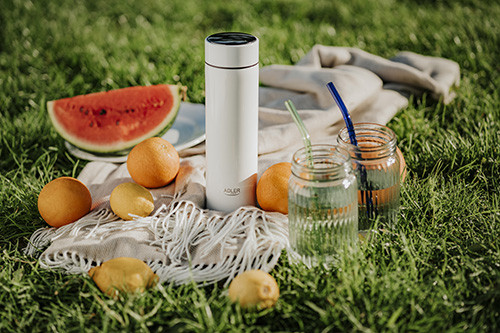 Termos z wyświetlaczem LED - dotykowy pomiar temperatury 473ml Adler 4506