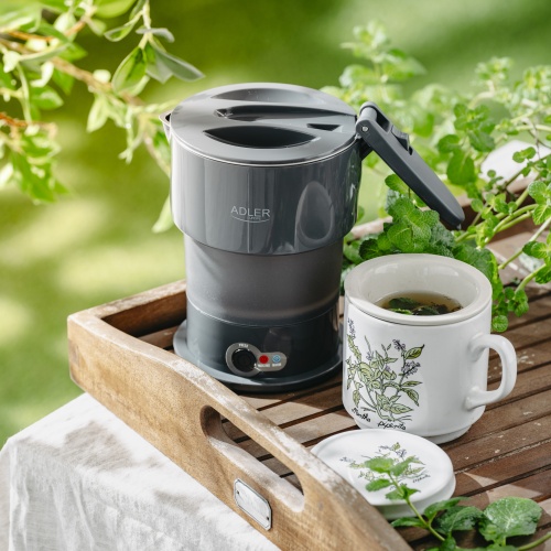 Czajnik turystyczny składany silikonowy 0,6L z podtrzymaniem temperatury Adler 1377
