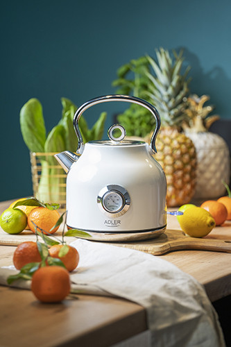 Czajnik elektryczny z termometrem 1,7L biały Adler 1346