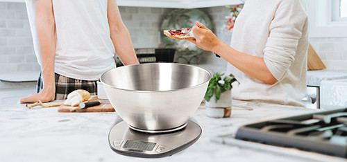 Waga kuchenna elektroniczna 5kg z misą 2l i pomiarem ml Mesko Mesko 3152