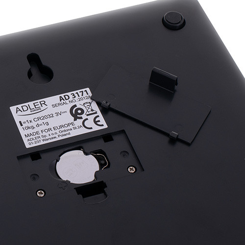 Waga kuchenna elektroniczna 10kg z dokładnością 1g Adler 3171