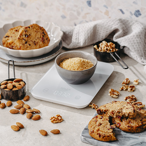 Waga kuchenna elektroniczna 10kg z tarą i wyświetlaczem LED Adler 3181