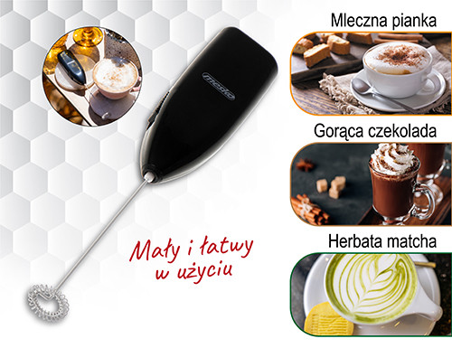 Spieniacz do mleka na baterie ze stali nierdzewnej Mesko 4502