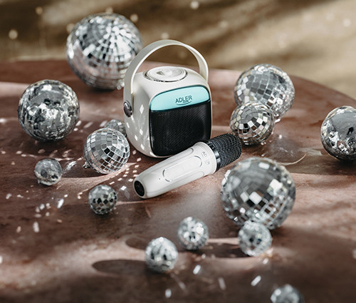 Głośnik karaoke z mikrofonem - 8h pracy - Bluetooth AUX USB Adler 1199