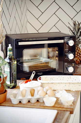 Piekarnik elektryczny 22L z termoobiegiem - 5 trybów Adler 6024