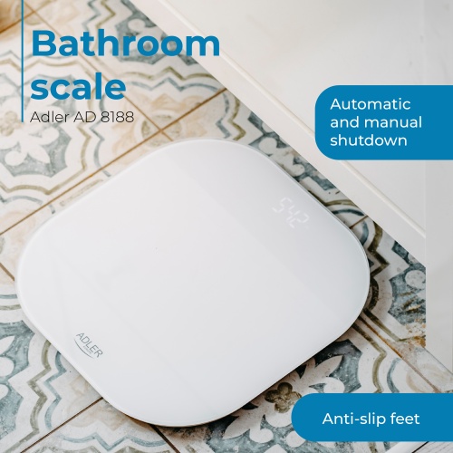 Waga łazienkowa z wyświetlaczem LED 180 kg Adler 8188