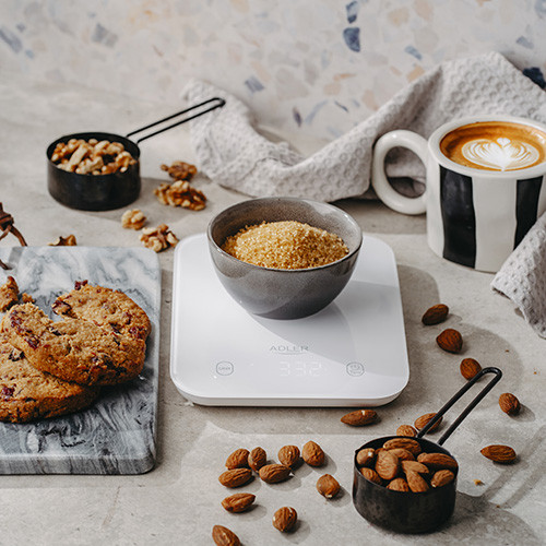Waga kuchenna elektroniczna 10kg z tarą i wyświetlaczem LED Adler 3181