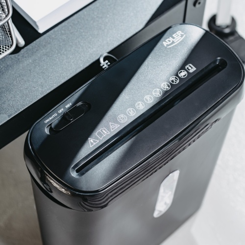 Niszczarka do dokumentów P-2 na 6 kartek z funkcją auto-start Adler 1039