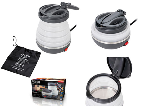 Czajnik turystyczny składany 0,6L silikonowy - Adler 1279