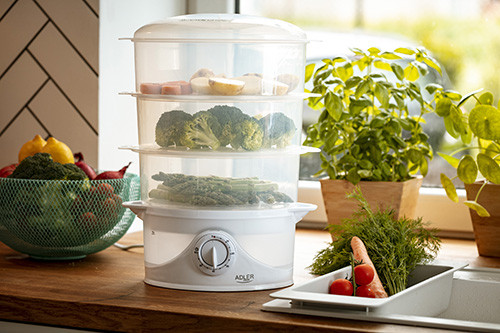 Parowar elektryczny 800W 9L z timerem Adler 633