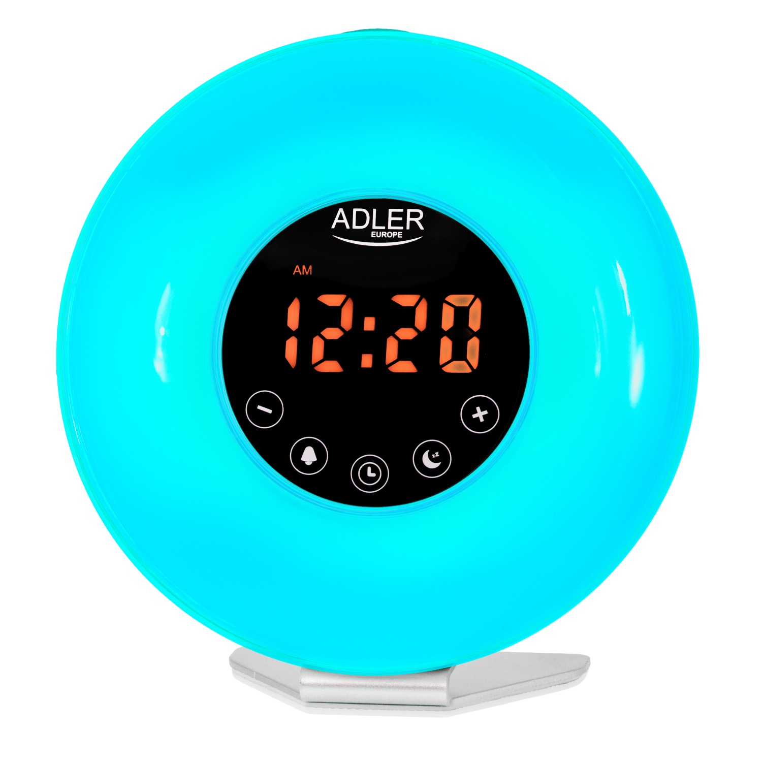 Budzik świetlny z symulacją wschodu słońca i dźwiękami natury Adler 1916