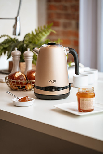 Czajnik elektryczny ze stali nierdzewnej 1,7L z regulacją temperatury Adler 1295