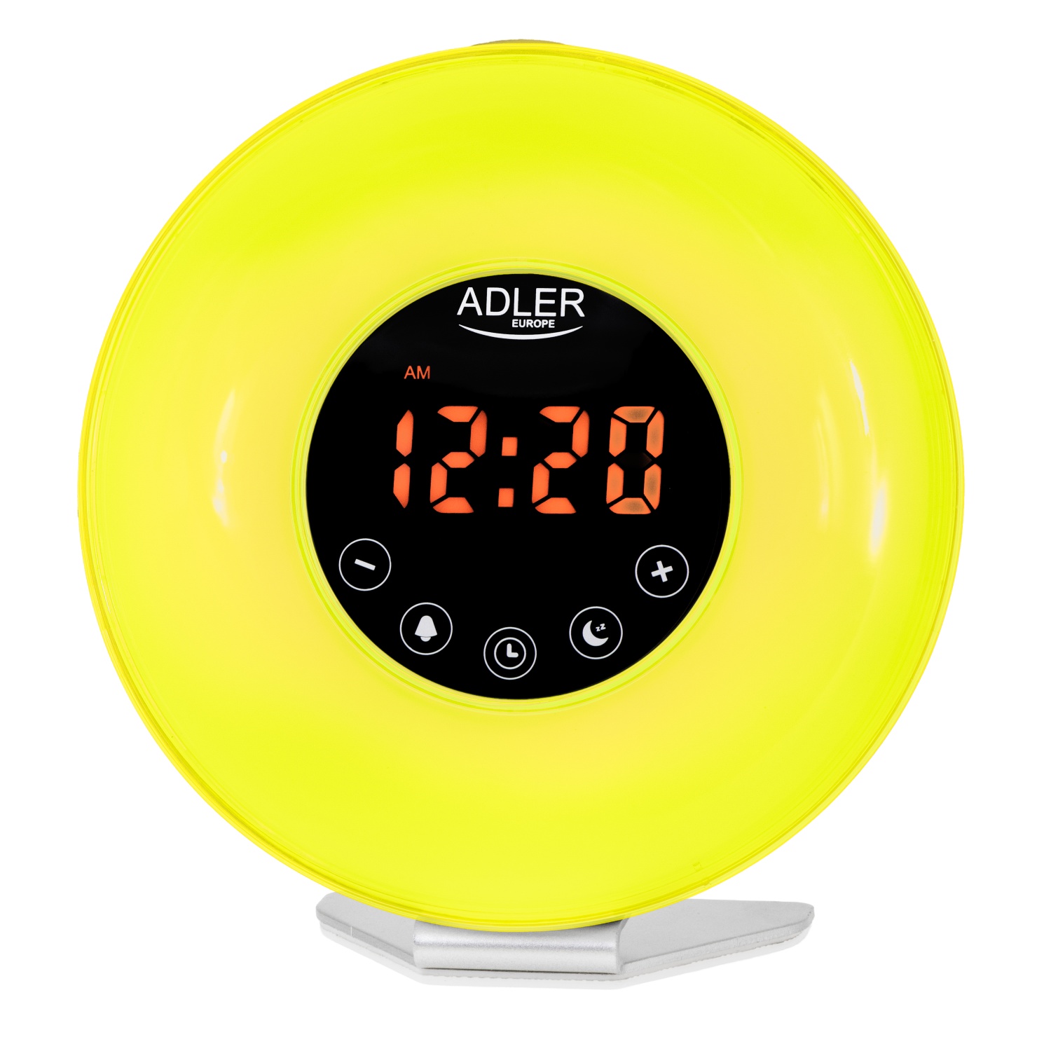 Budzik świetlny z symulacją wschodu słońca i dźwiękami natury Adler 1916