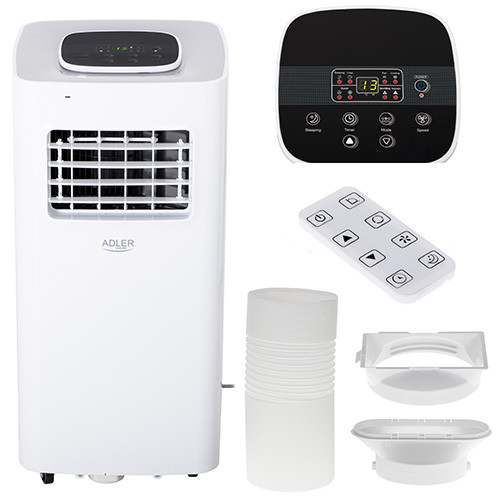 Klimatyzator przenośny 5000 BTU do 20 m² z pilotem Adler 7924